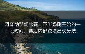 阿森纳那场比赛，下半场刚开始的一段时间，赛后内部说法出现分歧
